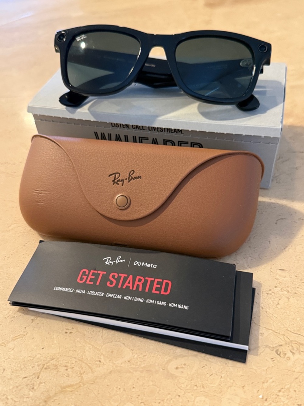 Ray-Ban Meta Sunglasses w/ Charging Case GEN 1
